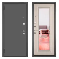 NORMA MP (Антрацит букле, МДФ Бьянко ларче Е-140 mirror) 2050х860 левая
