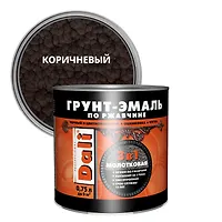 МОЛОТКОВАЯ грунт-эмаль по ржавчине (0,75 л.) коричневый "Рогнеда" (20405)