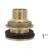Переходник 1" с фланцем для резервуара (с обратной резьбой)  PF197.25