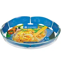 Форма для запекания стекло, 27.6х39.1х6.7 см, 4 л, овальная, Daniks, HSAP40LT (361438)