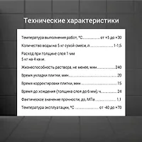 Смесь сухая клеевая Юнис 2000 (5 кг)