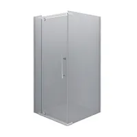 Душевое ограждение без поддона, квадратное ERLIT ER10109H-C4(900*900*2000) тонированное стекло 6 мм