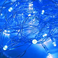 Гирлянда КОСМОС 100LED_B (синяя, 11,4м, 8 режимов мигания)