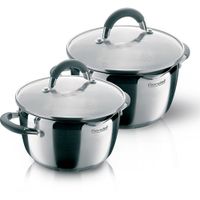 Набор 4 пр: кастрюли с/кр 20 и 24 см (3.2л.\5.7л.) Flamme RDS-339 (ST) (Rondell)