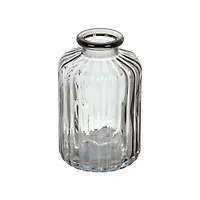 Ваза стекло, настольная, 10х6 см, HouseLoft, Графит