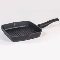 Сковорода-гриль 24*24 квадр. АП Гранит black со съемной ручкой  арт.064802