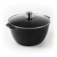 Кастрюля 10л АП Гранит black арт.410802