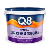 Краска ВД интерьерная Formula Q8 белоснежная 6,5 кг