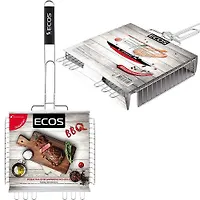 Решетка для барбекю ECOS RD-103-1C (глубокая,регулир.глубина, р-р40х35х5см,общ длина 70 см) , 999608