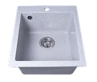 Мойка GranAlliance G-24 (490х420мм) графит с сифоном