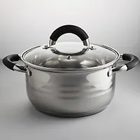 BE-195/2 Кастрюля из нерж стали со стеклянной крышкой (d=16; 1,9 л) (6)