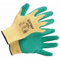 ULTIMA 660 Перчатки GREEN GRIP трикотаж с латексн текстурированным покрытием (кор120 пар/уп12 пар) (