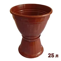 Кашпо 25л. на пьедестале (терракот) "Бриг" *