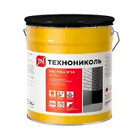 Мастика гидроизоляционная ТЕХНОНИКОЛЬ №24 (МГТН) ведро 20 кг (код 224507)