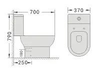 Унитаз-компакт Серия SKIL (SK31126DP)