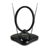 Антенна телевизионная комнатная с усилителем МВ+ДМВ UVR-AV1000N