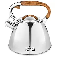 LR00-66 Чайник LARA (зеркальный) 3,0л, свисток, индукционное капсулированное дно