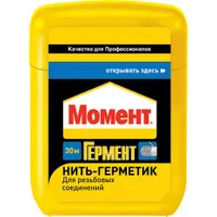 Нить-герметик Момент Гермент, 30 м с мультистраничной этикеткой в шоу-боксе
