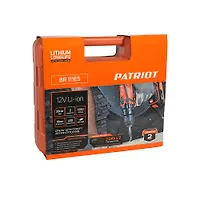 Дрель-шуруповерт аккумуляторная PATRIOT BR 111ES, две батареи Li-Ion, 12V, 2.0 Ач, 20Нм/25 Нм, заряд