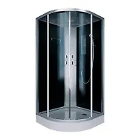 Душевая кабина ERLIT ER3510P-C2-RUS 1000*1000*2150 тонированное стекло, низкий поддон, Россия