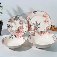 Набор столовый Jewel Розали, 19 предметов (нью бон) (ПС0029-03)