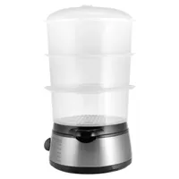 Пароварка Centek CT-1457 <9л> 800Вт, стальной корпус, таймер 60 мин, 3 контейнера