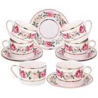 Чайный набор lefard "Melody of roses" на 6 пер. 12 пр. 250 мл 275-1268