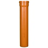 Труба канализационная наружная Tebo SN4 160x4,9х500 рыжая ПП