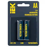 Аккумулятор GREEN Ni-MH AA 2700мАч (2шт/блистер) IEK AAK-NIMH-06-2700-L02