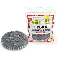 Губка металлическая, ПЛЕТЕНКА 40г, ГОРНИЦА, 1шт в упаковке 406-148