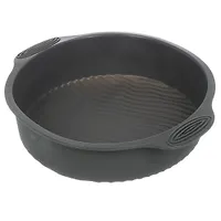 Форма для запекания силикон, 28.5х24х6 см, круглая, Daniks, Графит, B030106 (483712)