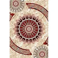 Ковер OSCAR 80*150 прям - Q025A BEIGE/RED
