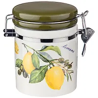 Емкость для сыпучих продуктов "Лемон три" 470 мл / 9,5*9,5 см. высота=13 см 358-1786