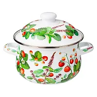 Кастрюля agness эмалированная с эмал.крышкой, 2.0 л, 18*11 см 934-561