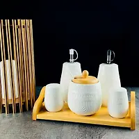 Набор для специй с сахар. и бут. для масла/уксуса 5пр. на подс. BAMBOO в под.уп.(х12) арт.140-065