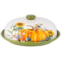 Блюдо для блинов с крышкой agness "Урожай" 23*10 см 358-2086