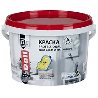 "DALI" краска для стен и потолков (PROFESSIONAL) база А- 9л. (20143)