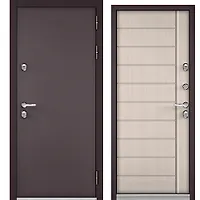 THERMAL MP (Шоколад букле (порог) ,МДФ Бьянко ларче) 2050х880 правая 90,7кг