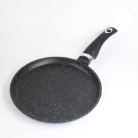 Сковорода блинная 220мм АП "Granit Perfection black", с несъемной ручкой арт.03-2250-200