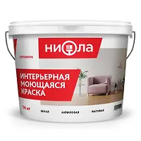 Краска Ниола Моющаяся "ОПТИМА" 3 кг