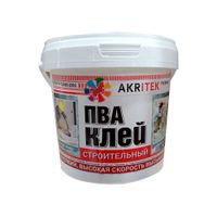 Клей ПВА "СТРОИТЕЛЬНЫЙ" АКРИТЕК 0,9 кг