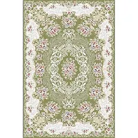 Ковер "ANGEL" 80*150 овал - Q001A GREEN/GREEN