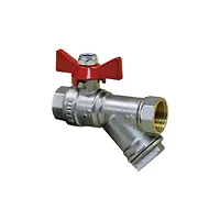 Кран шаровой- фильтр, бабочка 1/2" В-В (шт.) ALT-Z (80шт.)