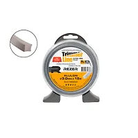 Леска Ultra-pro ALULON 3.0мм 15м квадр. Rezer (12/96 шт. в кор.) код 30668