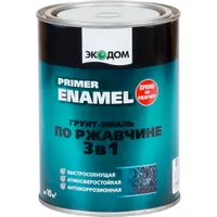 Грунт-эмаль по ржавчине 3 в1 Экодом RAL 5005 синий 2,2 кг