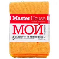 Набор салфеток из микрофибры Мой надежный (MH1), 5 шт. размер 30x30 см (Плотность: 220 гр/м2.) (6016