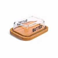 Масленка BUTTER на бамбуковой подставке арт.GL302