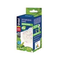 Лампа светодиодная для растений Uniel LED-A60-10W/SPFB/E27/CL PLP30WH, форма A, 10 Вт