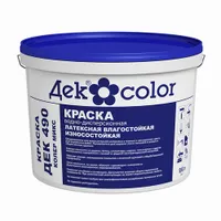 Краска водно-дисперсионная Декоратор ДЕКcolor ДЕК 490 Латексная КолерМикс (9,6л/13кг)