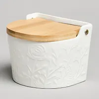 Банка для соли с деревянной крышкой Lefard "Meadow" 11,5*11*9,5 см 450 мл